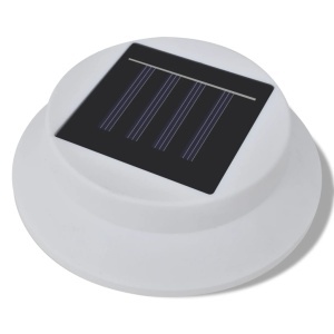 Lampă solară pentru exterior 6 pcs Lumină pentru gard Albă - Img 5