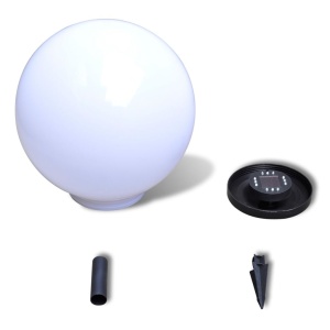 Lampă solară pentru exterior cu LED-uri + țăruș, 40 cm, 1 buc - Img 4