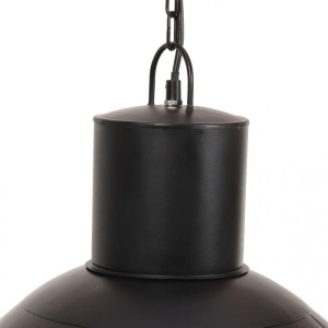 Lampă suspendată, 25 W, negru stins, rotund, 48 cm, E27 - Img 5