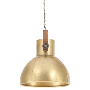 Lampă suspendată industrială, 25 W, arămiu, 40 cm, E27, rotund - Img 6