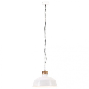 Lampă suspendată industrială, alb, 42 cm, E27 - Img 4