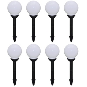 Lămpi de exterior pentru alee LED 8 buc. 15 cm, cu țăruș de sol