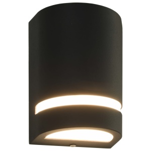 Lămpi de perete pentru exterior 2 buc. negru 35 W semirotund - Img 2