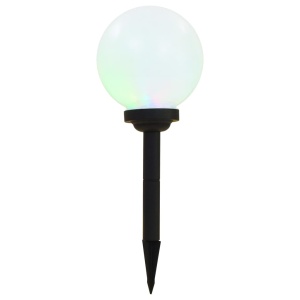 Lămpi solare de exterior cu LED, 3 buc, 20 cm, RGB, sferic - Img 4