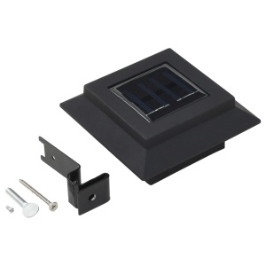 Lămpi solare de exterior cu LED, 6 buc, negru, 12 cm, pătrat - Img 5