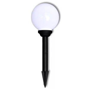 Lămpi solare pentru exterior cu LED-uri + țăruși, 20 cm, 3 buc - Img 4