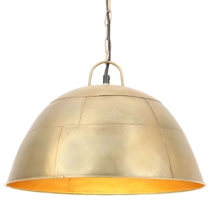 Lustră industrială vintage, 25 W, 41 cm, alamă, rotund, E27