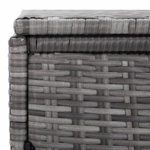 Magazie dublă pentru pubele, antracit, 148x77x111 cm, poliratan - Img 6