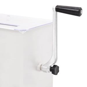Malaxor de carne manual cu capac argintiu 20 L oțel inoxidabil - Img 7