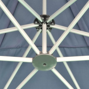 Marchiză pliabilă hexagonală, albastru inchis, 3,6 x 3,1 m - Img 2