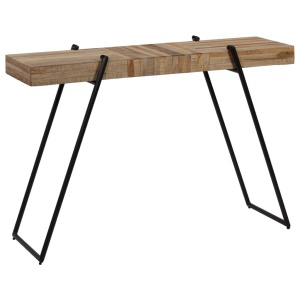 Masă consolă, 120 x 35 x 81 cm, lemn de tec reciclat - Img 11