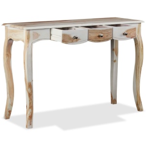 Masă consolă cu 3 sertare Lemn masiv palisandru 110x40x76 cm - Img 5