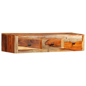 Masă consolă de perete, 100x25x20 cm, lemn masiv de sheesham - Img 9
