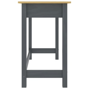 Masă consolă Hill Range 2 sertare gri 110x45x74 cm lemn pin - Img 4