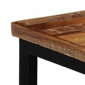Masă consolă, lemn masiv de tec reciclat, 90 x 30 x 76 cm - Img 12