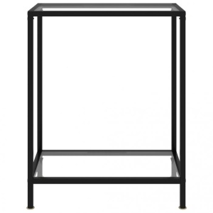 Masă consolă, transparent, 60 x 35 x 75 cm, sticlă securizat - Img 2