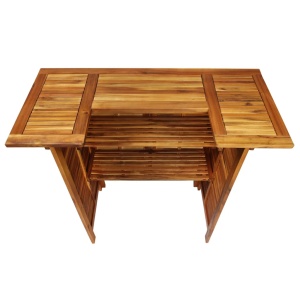 Masă de bar, 110 x 50 x 105 cm, lemn masiv de acacia - Img 6