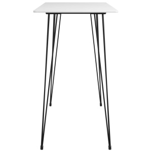 Masă de bar, alb, 120 x 60 x 105 cm - Img 3