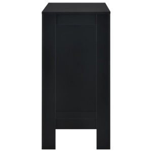 Masă de bar cu raft, negru, 110 x 50 x 103 cm - Img 6
