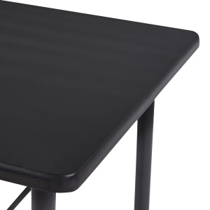 Masă de bar, negru, 120 x 60 x 110 cm, MDF - Img 6