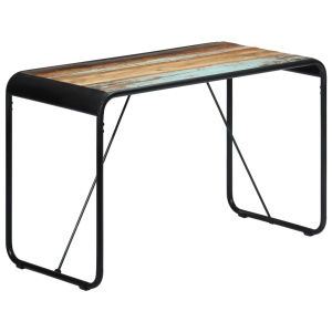 Masă de bucătărie, 118 x 60 x 76 cm, lemn masiv reciclat - Img 9