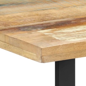 Masă de bucătărie, 120 x 60 x 76 cm, lemn masiv reciclat - Img 8