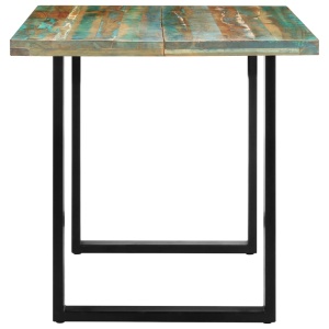 Masă de bucătărie, 160 x 80 x 75 cm, lemn masiv reciclat - Img 4