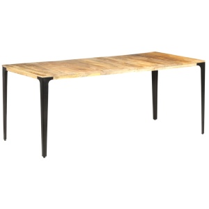 Masă de bucătărie, 180 x 90 x 76 cm, lemn masiv de mango - Img 5