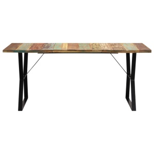 Masă de bucătărie, 180 x 90 x 76 cm, lemn masiv reciclat - Img 2