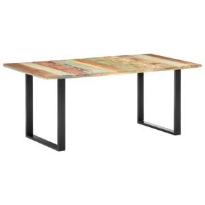 Masă de bucătărie, 180 x 90 x 76 cm, lemn masiv reciclat - Img 11