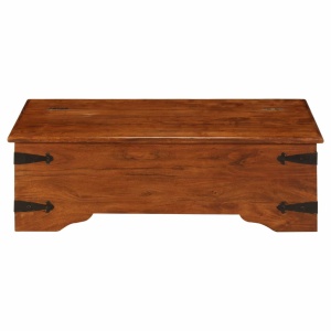 Masă de cafea 110x55x35 cm, lemn masiv acacia, finisaj sheesham - Img 3