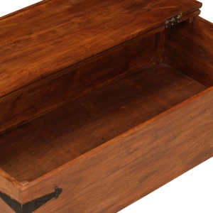 Masă de cafea 110x55x35 cm, lemn masiv acacia, finisaj sheesham - Img 7