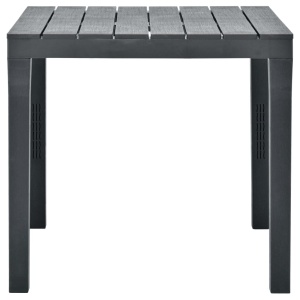 Masă de grădină, antracit, 78 x 78 x 72 cm, plastic - Img 3