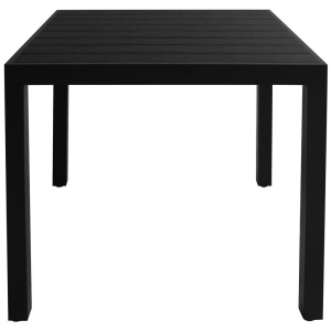 Masă de grădină din WPC și aluminiu, 80 x 80 x 74 cm, negru - Img 2