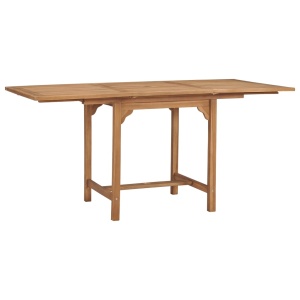 Masă de grădină extensibilă (110-160)x80x75cm lemn masiv tec - Img 3