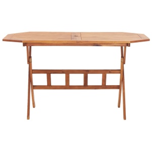 Masă de grădină pliabilă, 135x85x75 cm, lemn masiv de acacia - Img 3