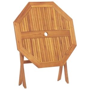 Masă de grădină pliabilă, 90 x 75 cm, lemn masiv de acacia - Img 8