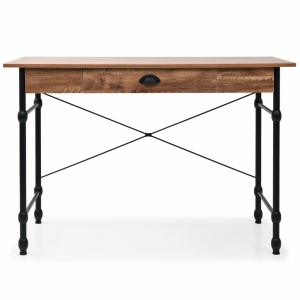 Masă de scris cu sertar, 110 x 55 x 75 cm, culoarea stejarului - Img 4