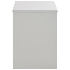 Masă de toaletă cu oglindă și taburet, gri, 104x45x131 cm - Img 6