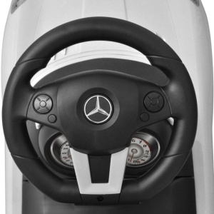 Mașină pentru copii fără pedale Mercedes Benz Alb - Img 5