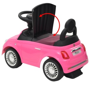 Mașinuță fără pedale Fiat 500 Roz - Img 9