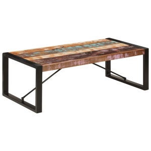 Măsuță de cafea, 120 x 60 x 40 cm, lemn masiv reciclat - Img 10