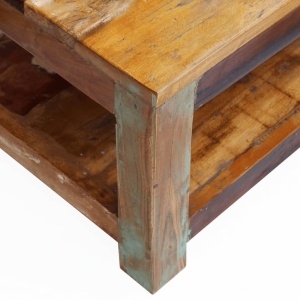 Măsuță de Cafea Lemn Solid Reciclat 90x45x35 cm - Img 6