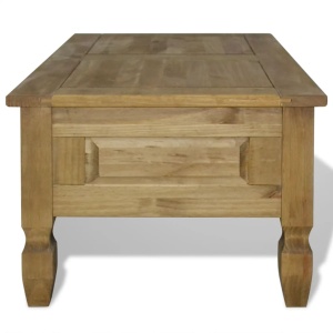 Măsuță de cafea stil Corona din pin mexican 100 x 60 x 45 cm - Img 4