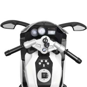 Motocicletă electrică pentru copii BMW 283, 6V, alb - Img 9