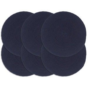 Naproane, 6 buc., bleumarin, 38 cm, bumbac, rotund