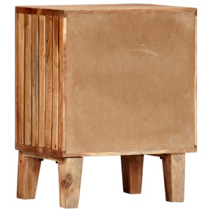 Noptieră, 40x30x50 cm, lemn masiv de acacia - Img 8