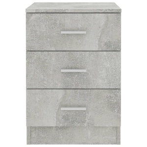 Noptiere, 2 buc., gri beton, 38 x 35 x 56 cm, PAL - Img 4