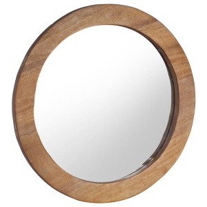 Oglindă de perete, 60 cm, tec, rotund - Img 2