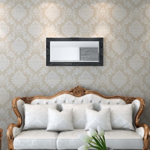 Oglindă de perete in stil baroc, 100 x 50 cm, negru - Img 2